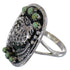 Authentic Sterling Silver Turquoise Eagle Ring Size 5 RX80362